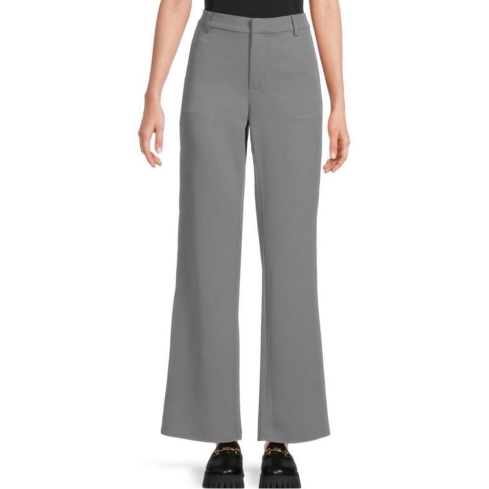 New Area Stars Flare Leg Elastic Waist Trousers Victoria Pant Grey Size Small